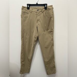 Lululemon Men's ABC Pants 30x32 Tofino Sand Stretch EUC